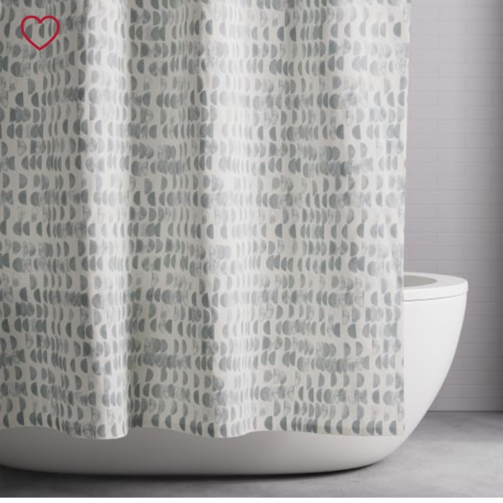 NWT West Elm Organic Shower Curtain